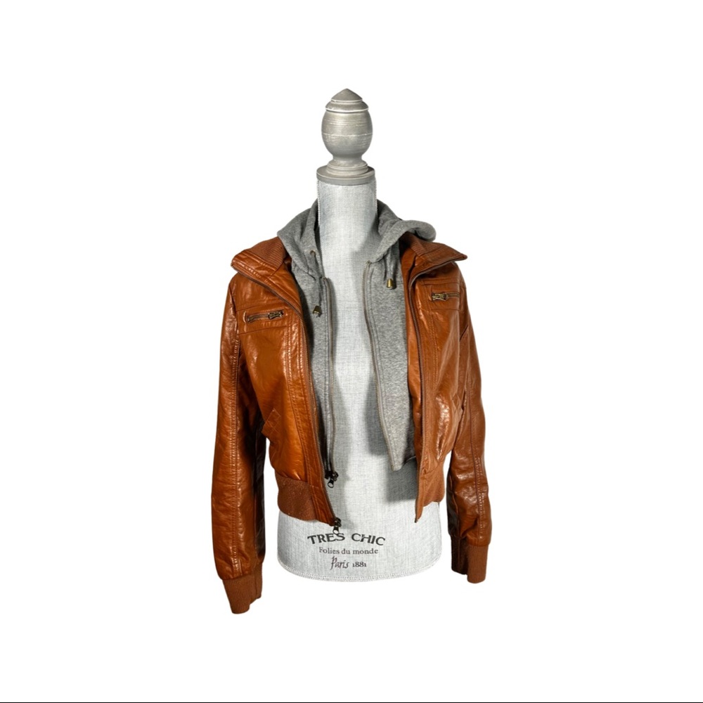 Faux leather jacket